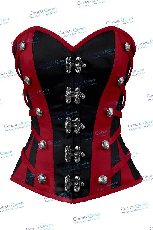 Steampunk - themed bustiers with brass accentsLibie Custom Made Corset
