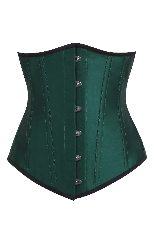 Moisture - wicking corsets for active lifestylesDolores Longline Emerald Green Underbust Corset