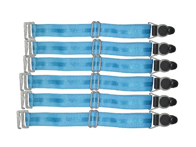 Suspender Clips In Turquoise