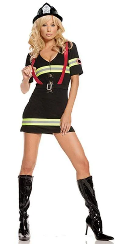 Sexy Blazing Hot Firewoman Costume