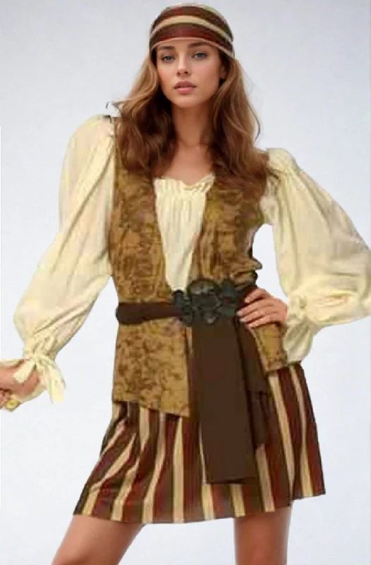 Lace Cosplay Lingerie for WomenPeasant Pirate Costume