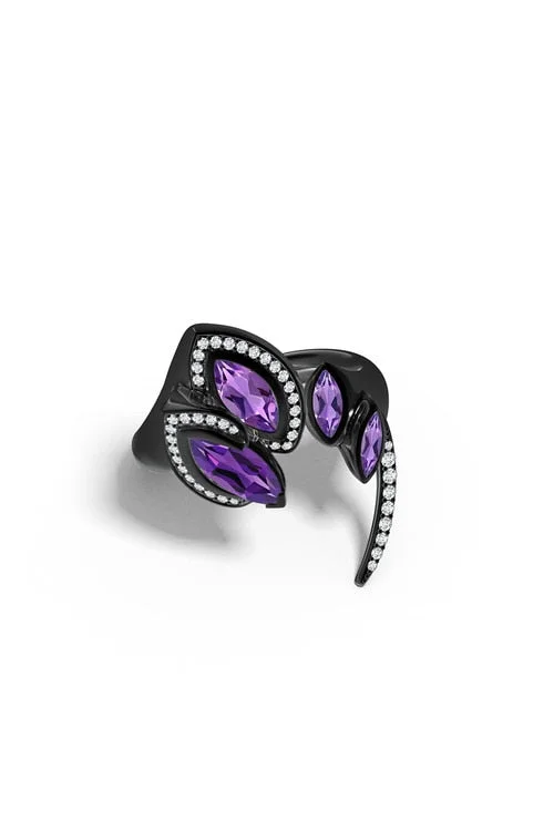 Breathable Bamboo Lingerie for Women Sumi Stroke Midnight Silver Marquise Amethyst & Pave Diamond Statement Ring Breathable Bamboo Lingerie for Women Sumi Stroke Midnight Silver Marquise Amethyst & Pave Diamond Statement Ring