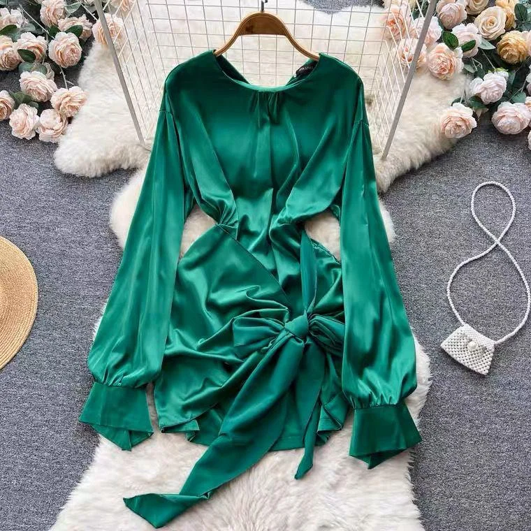 Organza - trimmed sexy dresses for a delicate touchCamila Silk Dress
