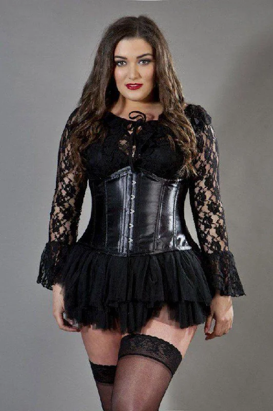 Burlesque - inspired bustiers for a performance lookCandy Underbust Plus Size Waist Training Corset In Satin