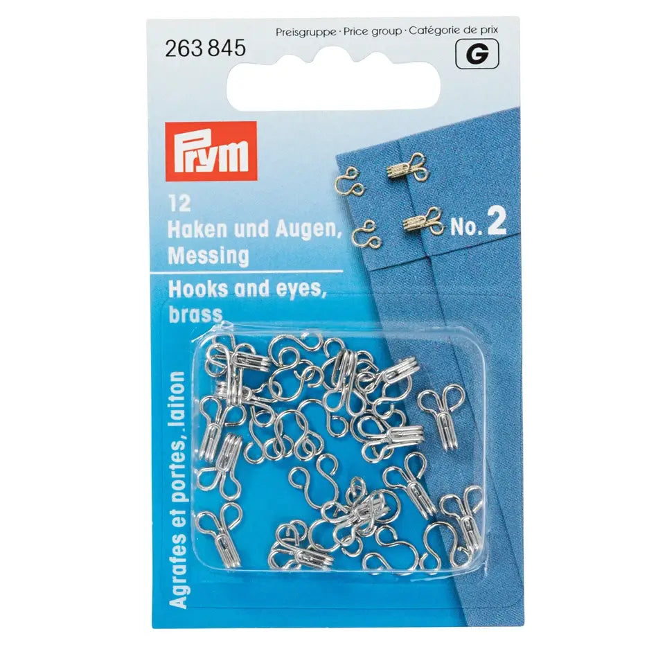 Prym Hook and Eyes | Packs of 12