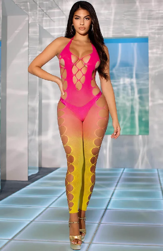 Ombre sunset bodystocking - Dazzling Diva