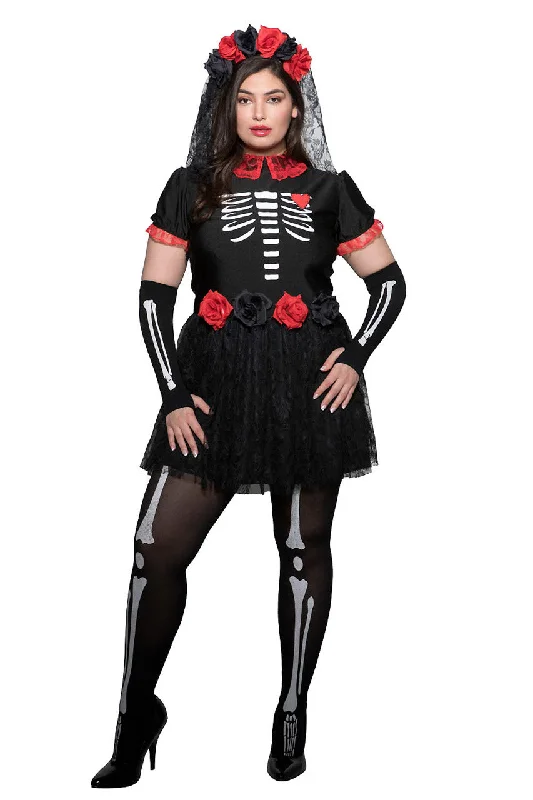 Plus Size Day Of The Dead Halloween Costume