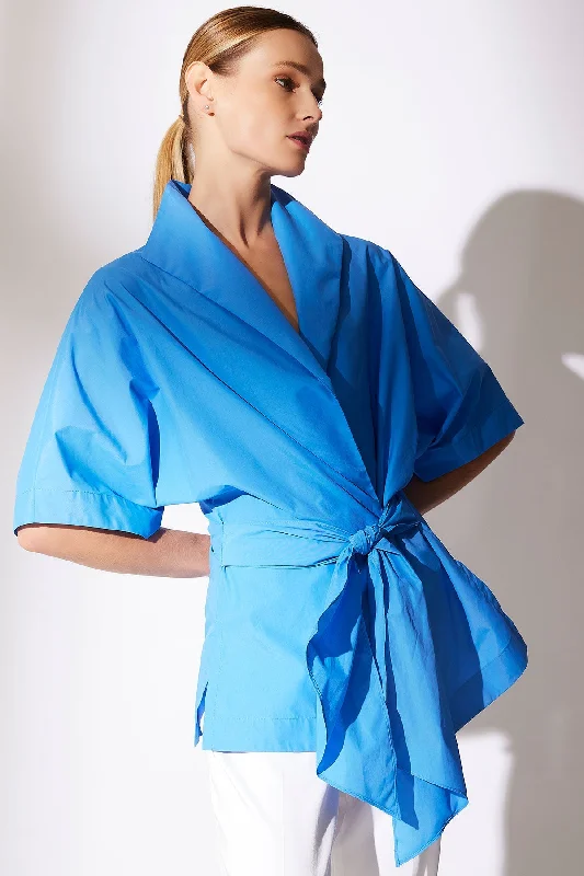 Women's Maternity Lingerie Techno Poplin Wrap Top