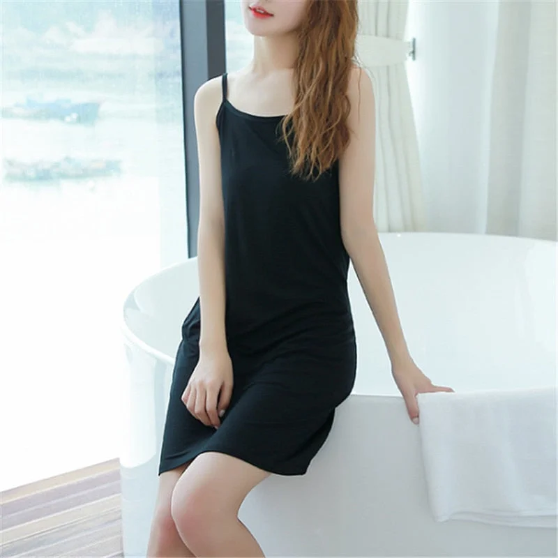 Sexy Valentine's Day dresses for a romantic dateFull Slips Dress Long Underdress Solid Sexy Valentine's Day dresses for a romantic dateFull Slips Dress Long Underdress Solid