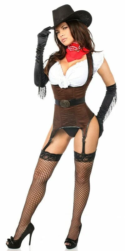 Sexy Deluxe "Ride 'em Cowgirl" Corset Halloween Costume