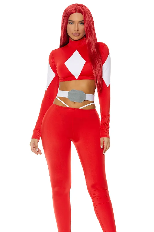 Sexy Female Cosplay UnderwearPlus Size Red Mighty Power Superhero Costume