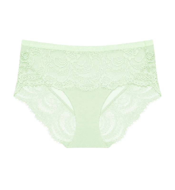 Women's Satin Sleepwear LingerieLOVE LACE HIPSTER