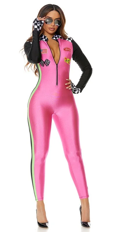 Gothic Cosplay Lingerie Set for WomenSexy Pit Stop Racer Halloween Costume