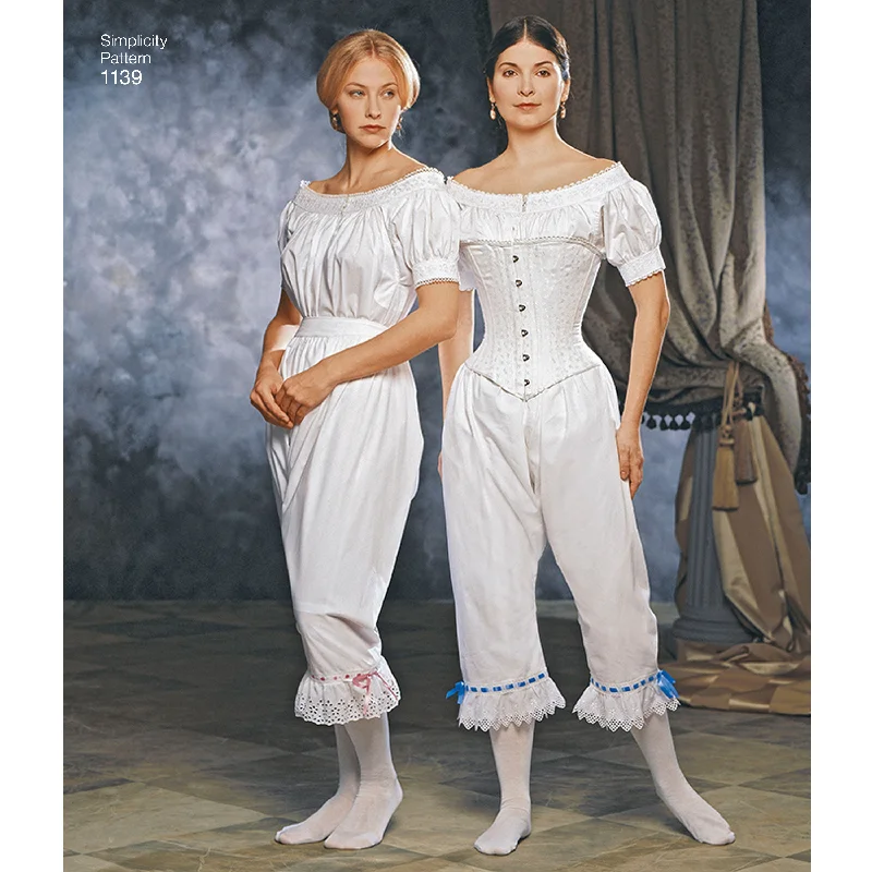 Simplicity Pattern 1139 Misses' Civil War Undergarments