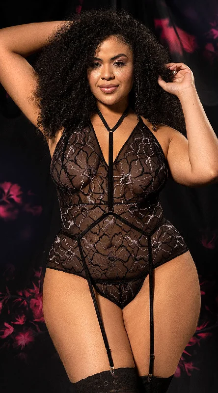 Women's Bridal Lingerie Collection Plus Size Sassy Affection Teddy