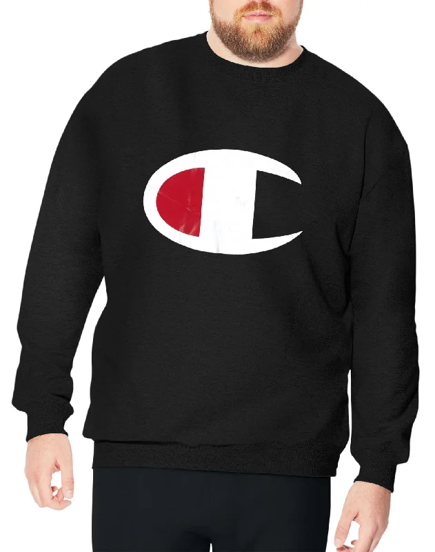 Women's Shapewear Lingerie Sets Champion Mens Big & Tall Fleece Crew, C Logo