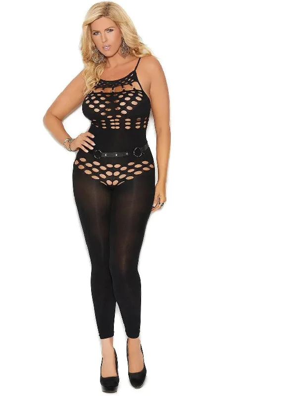 Elegant Moments  EM-82183Q Opaque  Footless Bodystocking