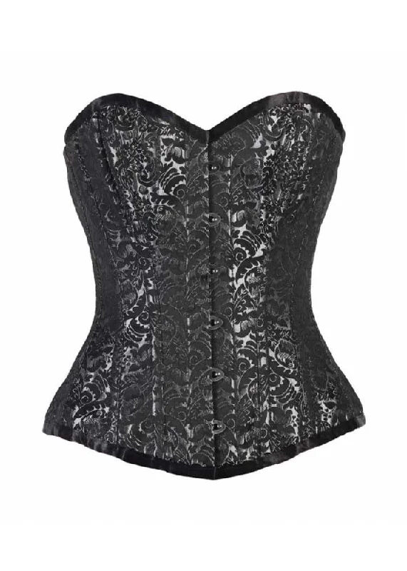 Microfiber corsets for a lightweight optionELEGANT SILVER /BLACK BRO-100