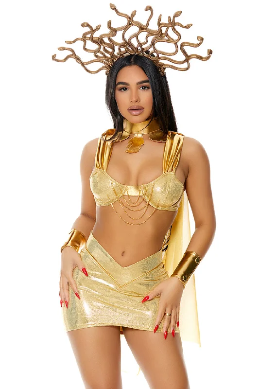 Plus Size Golden Medusa Costume