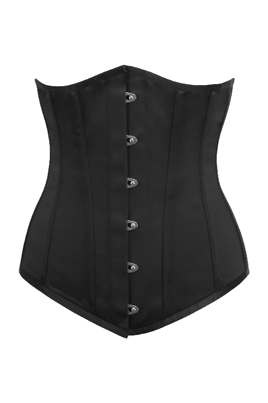 White bustiers for a pure and innocent aestheticLivia Longline Black Underbust Corset