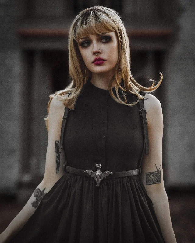 Leather bustiers for a bold and edgy lookThe 'Bat Stanchion' Harness