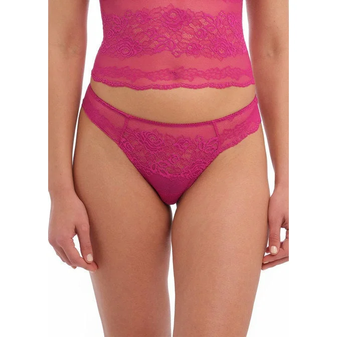 Women's Lingerie with Embroidery DetailsWacoal Ravissant Tanga - Orchid Flower