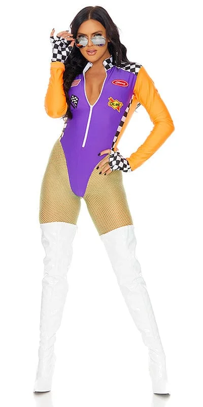 Adult Women's Manga Cosplay CostumesSexy Qualifying Racer Halloween Costume