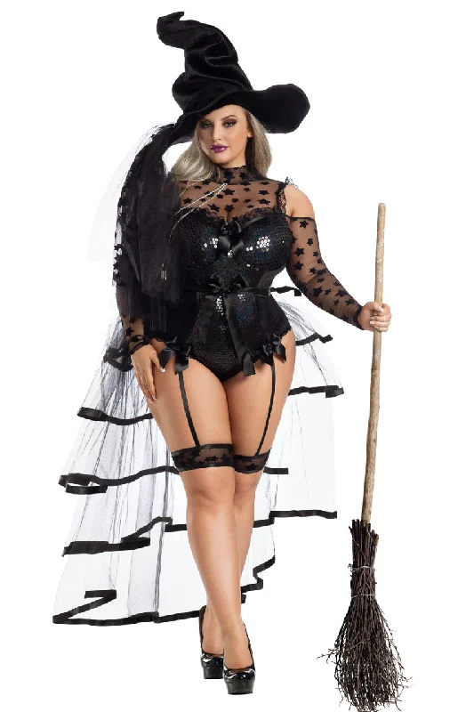 Sexy Female Cosplay UnderwearPlus Size Starstruck Bustle Witch Costume
