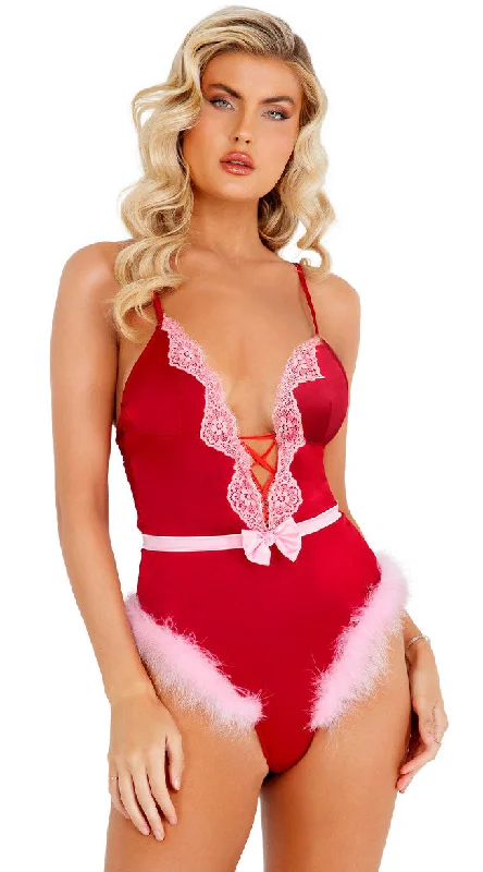 Women's Shapewear Lingerie Sets Furry On Home To Bed Teddy