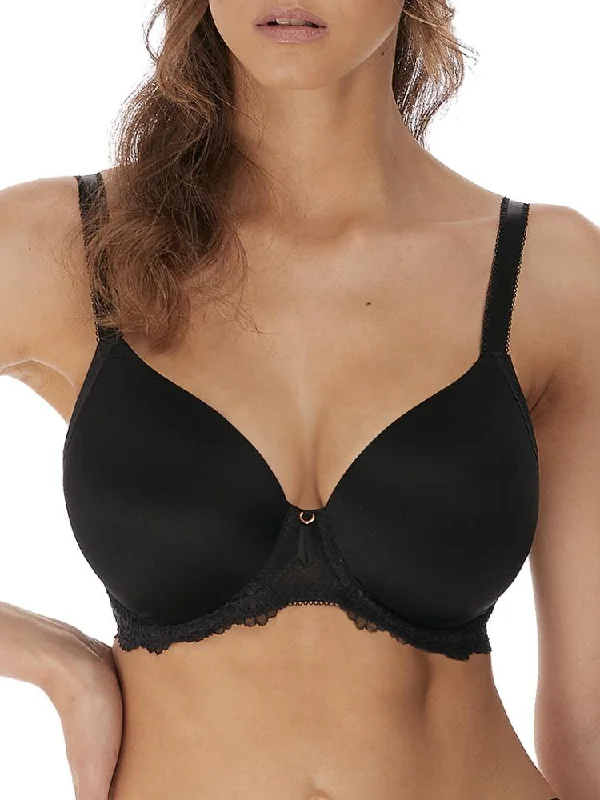 Women's Tummy Control Lingerie Expression Plunge Moulded Bra - Black