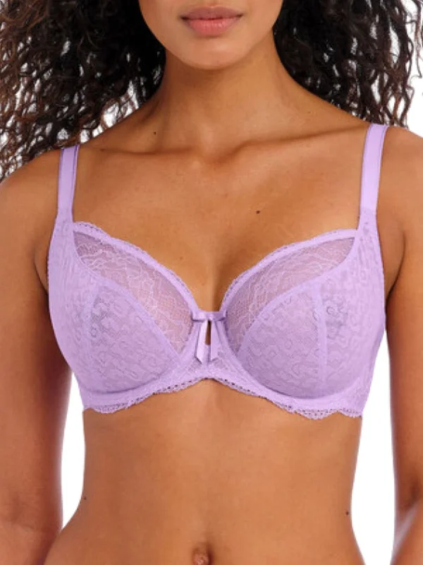 Women's Lingerie with Matching Robes Freya Fancies Plunge Bra - Purple Rose