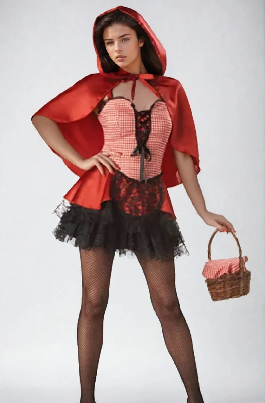 Plus Size Women's Cosplay LingerieRed Hot Riding Hood Costume
