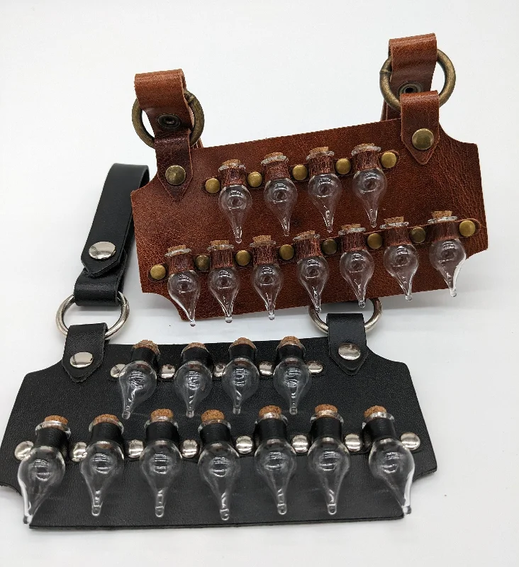 Satin corsets with a shiny and elegant finish11 Vial Shaped Dram Vial Leather Holster Satin corsets with a shiny and elegant finish11 Vial Shaped Dram Vial Leather Holster