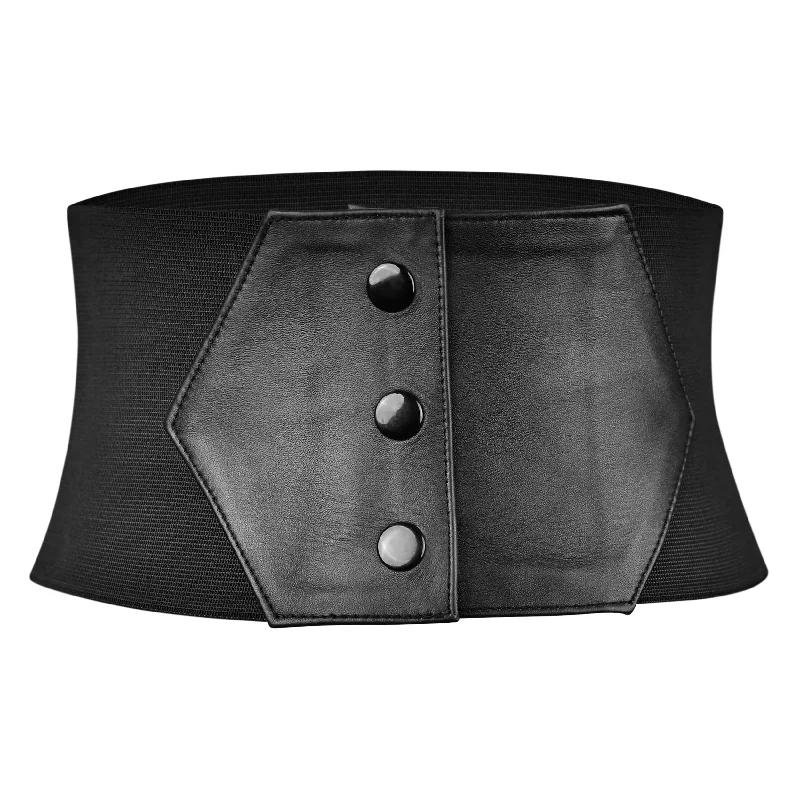 Underbust Black Corset Belt - Waist Trainer