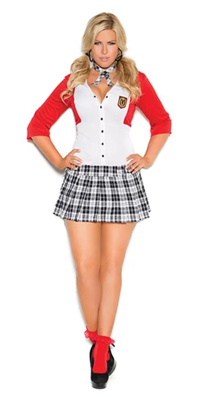 Sexy Plus Size Teacher's Pet Student Costume