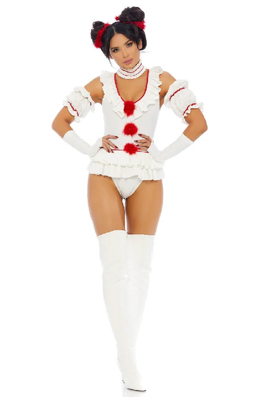 Sexy Nurse Cosplay Lingerie OutfitPlus Size Let's Play a Game Movie Clown Costume