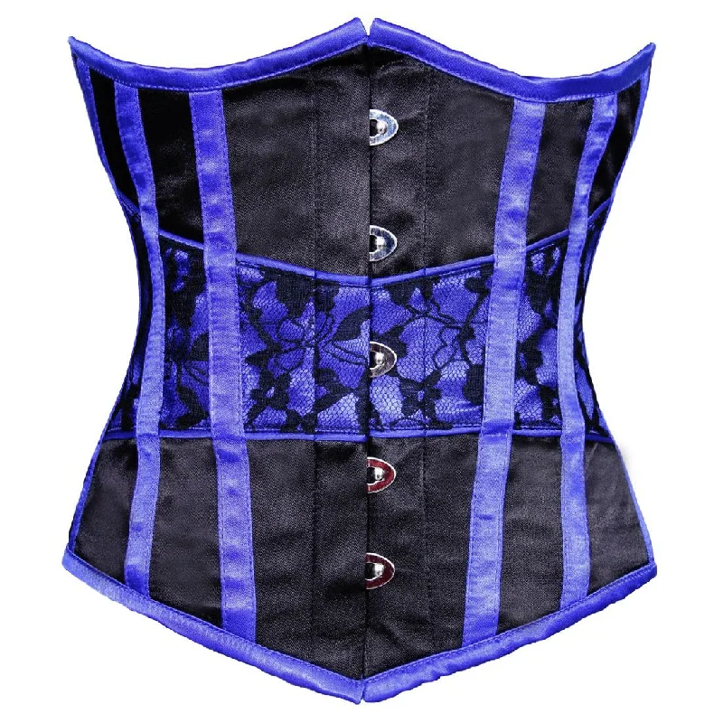 Polka - dot bustiers for a fun and retro appearanceLovato Black Satin Underbust Corset