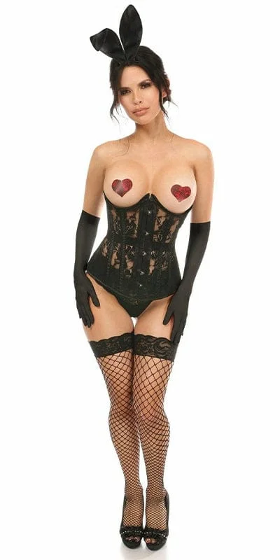 Sexy Deluxe 4 Piece Daring Bunny Corset Halloween Costume