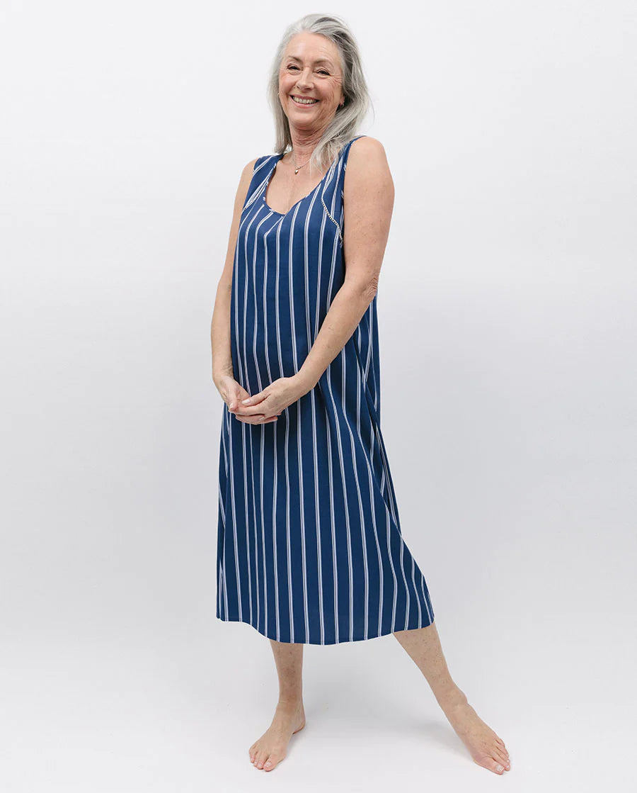 Fringe - trimmed sexy dresses for a 1920s - inspired lookNora Rose Evette Striped Nightdress Fringe - trimmed sexy dresses for a 1920s - inspired lookNora Rose Evette Striped Nightdress