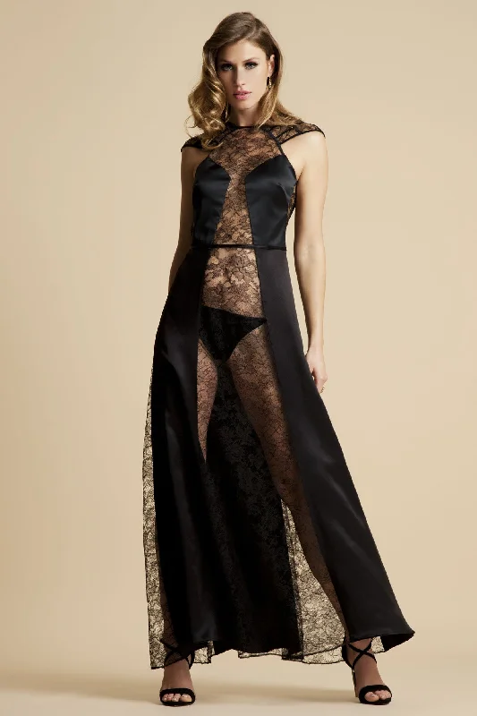 Ruched sexy dresses to accentuate curvesXena Black Slip Dress