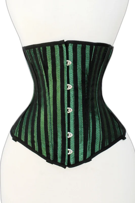 Green Lacemade corset - Mid bust