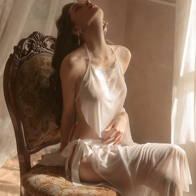 Sexy work - appropriate dresses with a touch of allureMesh Lace Nightdress Hanging Neck Sling Lingerie Female Sexy for Women Sleepwear Sexy work - appropriate dresses with a touch of allureMesh Lace Nightdress Hanging Neck Sling Lingerie Female Sexy for Women Sleepwear
