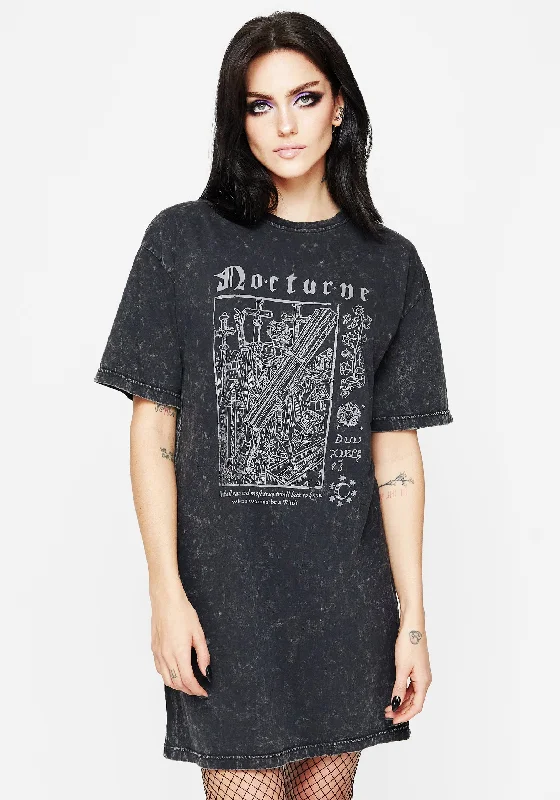Tiered sexy dresses for a flouncy and feminine appearanceNocturne Tee Dress