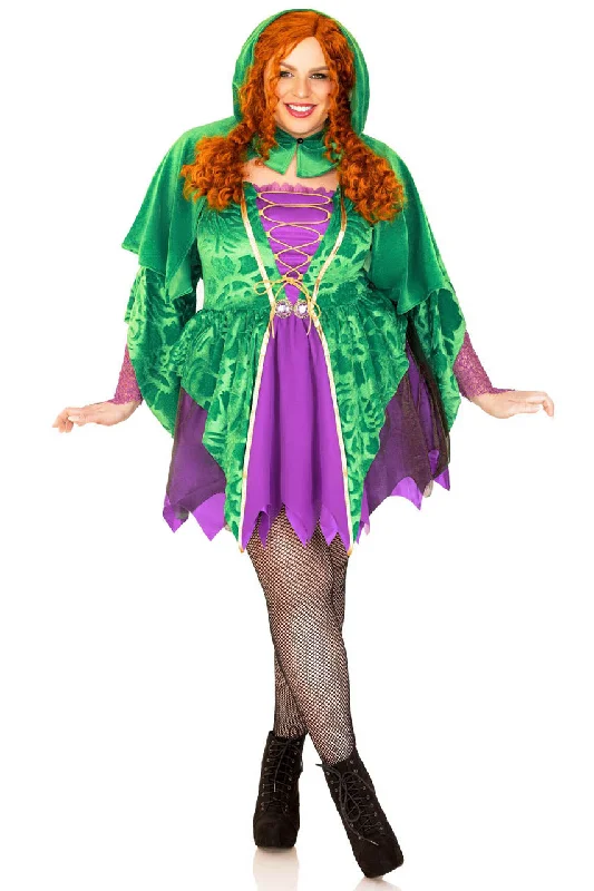 Lace Cosplay Lingerie for WomenPlus Size Crafty Spellcaster Hocus Pocus Costume