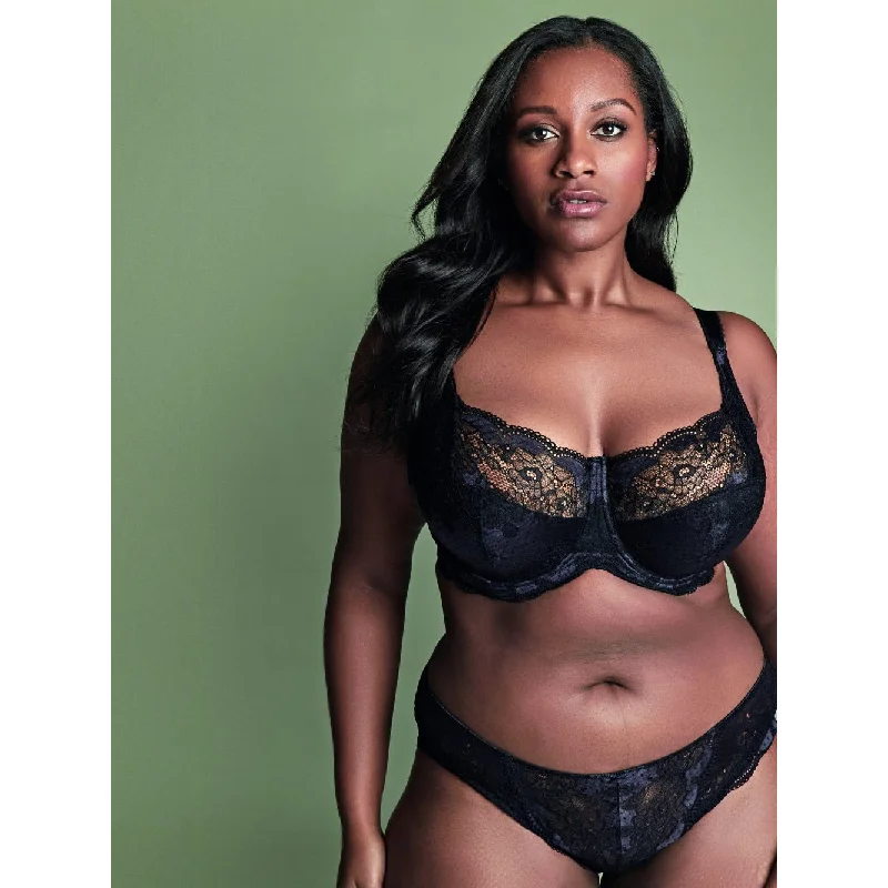 Sensual Lingerie for Women's Night OutPanache Clara Full Cup Charcoal/Black