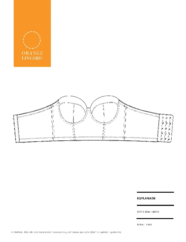 Boho Chic Lingerie for WomenEsplanade Bra PDF Sewing Pattern