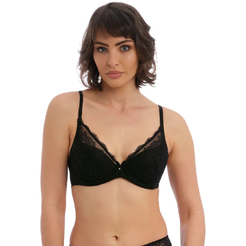 Women's Lingerie with Removable PadsWacoal Ravissant UW Plunge - Black