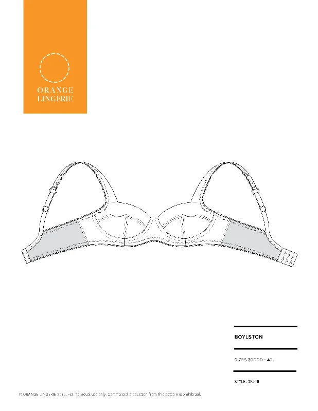 Women's Silk Lingerie SetsBoylston Bra PDF Sewing Pattern