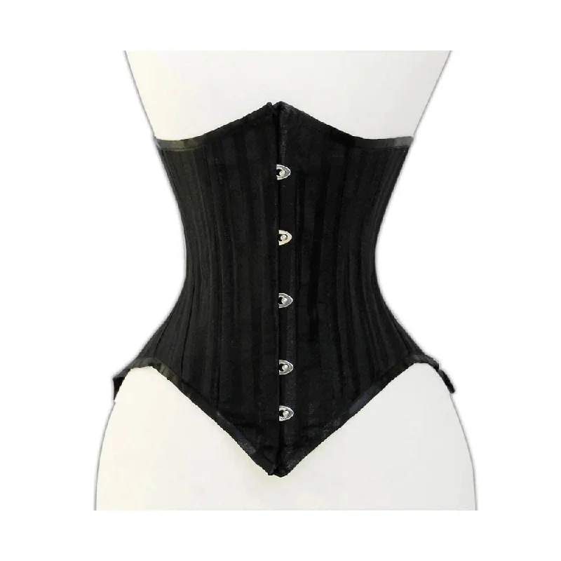 Halloween - themed corsets for a spooky costumeBlack  Under bust Lacemade corset