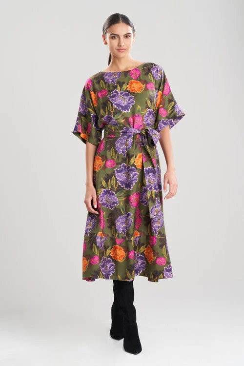 Sexy dresses with cut - outs on the sideShugo Cotton Silk Boatneck Dress